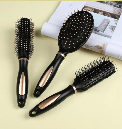 Black Air Bag Anti Static Comb Plastic Massage Anti Static Hair Brush Practical Care SPA Head Massager Household Curly Hair Comb