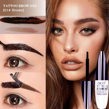 Lasting 3 Days Tattoo Easy Peel Off Eyebrow Gel Cream Types Long-Lasting Smudge-Proof Sweat Resistant  Waterproof Cosmetics