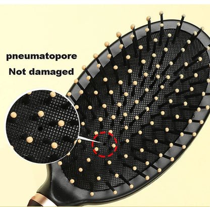 Black Air Bag Anti Static Comb Plastic Massage Anti Static Hair Brush Practical Care SPA Head Massager Household Curly Hair Comb