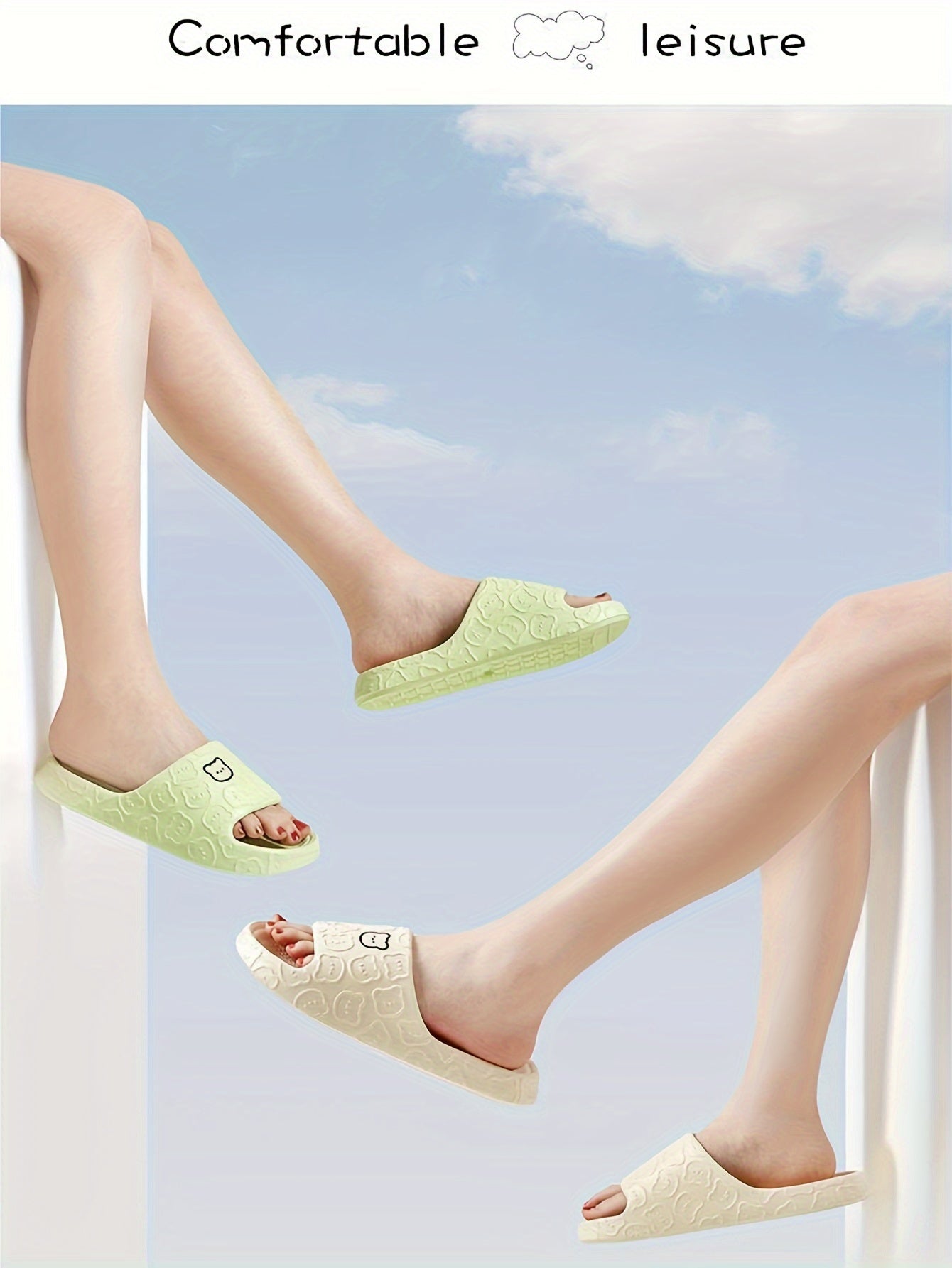 Ultra Comfy Unisex Slippers - Soft Breathable EVA Soles, Non Slip Grip, Open Toe Design for Indoor Outdoor Activities, Perfect for Men and Women - Casual Comfortable Shoes for Relaxation, Travel, and Daily Use