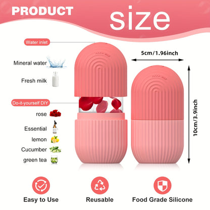 [Fragrance-Free Ice Roller] Fragrance-Free Ice Roller for Face - 1pc, Battery-Free Skincare Tool for Glowing Skin, Ideal for Daily Facial Care & Massage