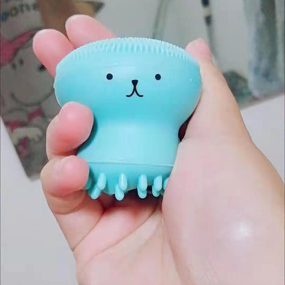 Exfoliating Facial Cleaning Scrubber Brush, Octopus Shape Silicone Miniature Face Deep Clean Tool, Face Massage Scrub Brush, Manual Face Washing, Fit For Daily Skin Care