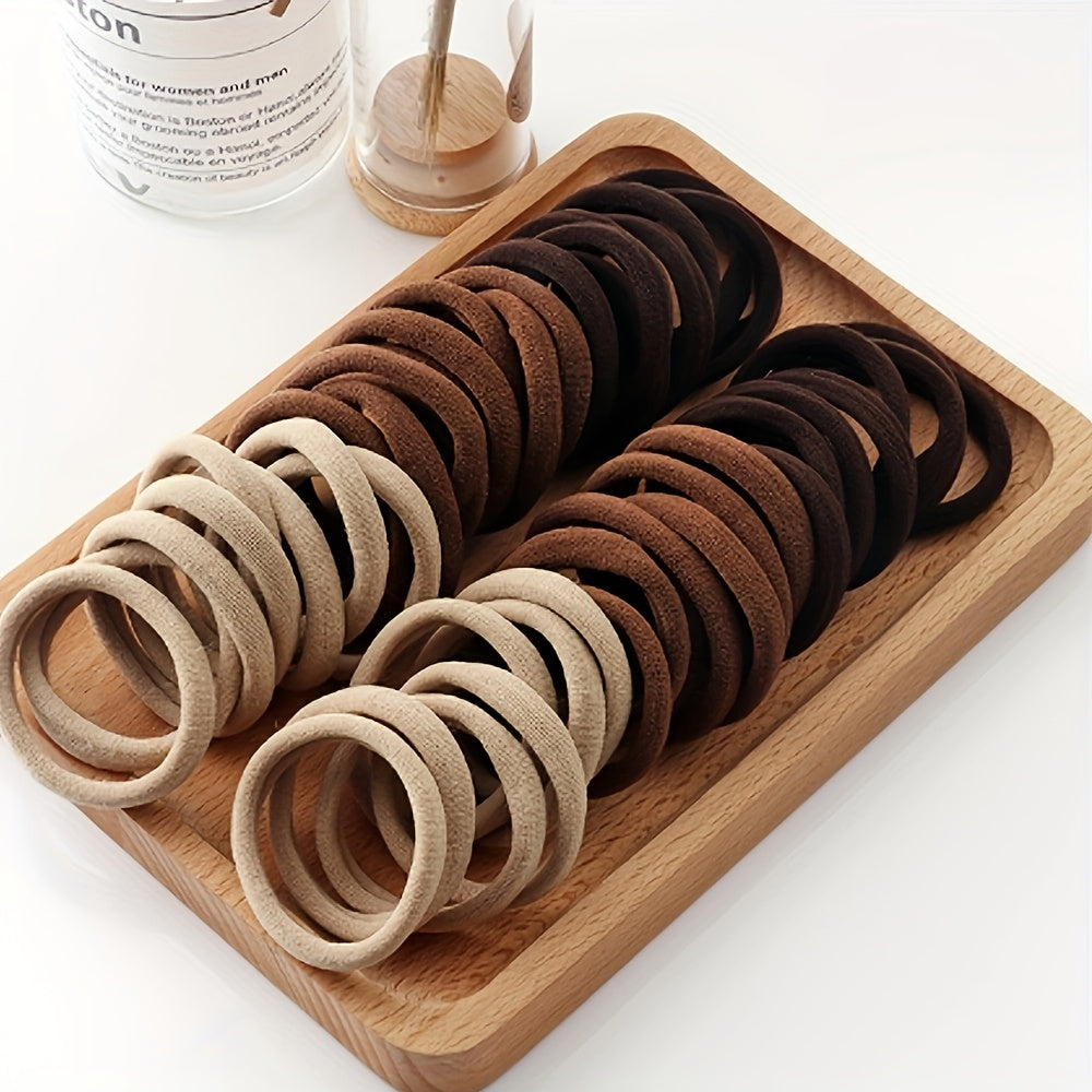 50/100pcs Black Hair Bands for Women s Hairband High Elastic Rubber Band Hair Ties Ponytail Holder Scrunchies Accessorie