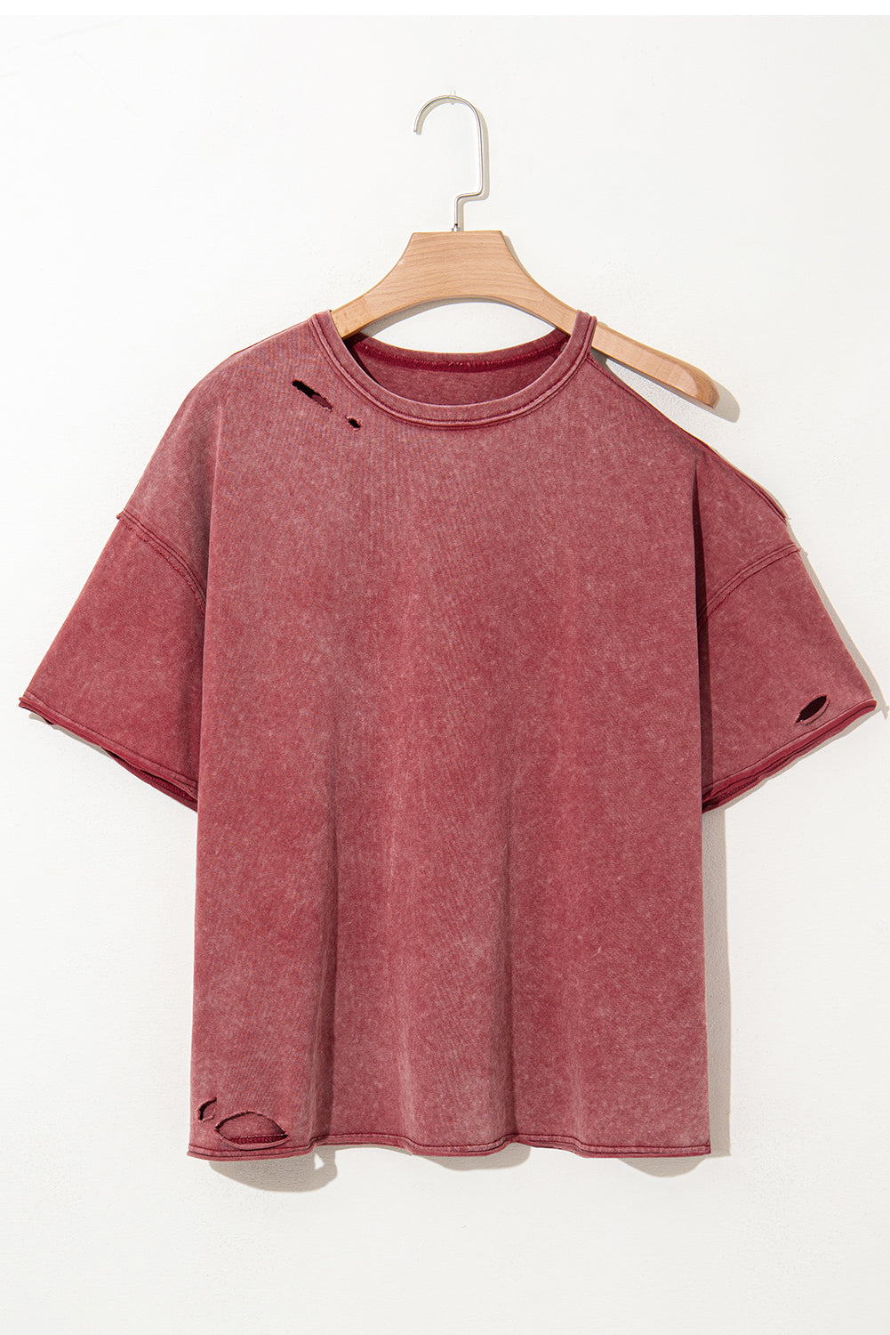 Clay One Shoulder Half Sleeve Oversized Tunic T Shirt