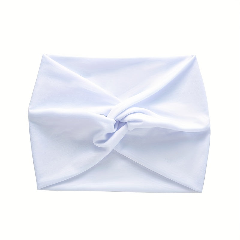 1pc Elegant Leopard Print Knitting Sports Headband - Stretchy, Sweat-Absorbing, Minimalist Design for Women - Perfect for Yoga, Fitness, and Valentines Day Festival