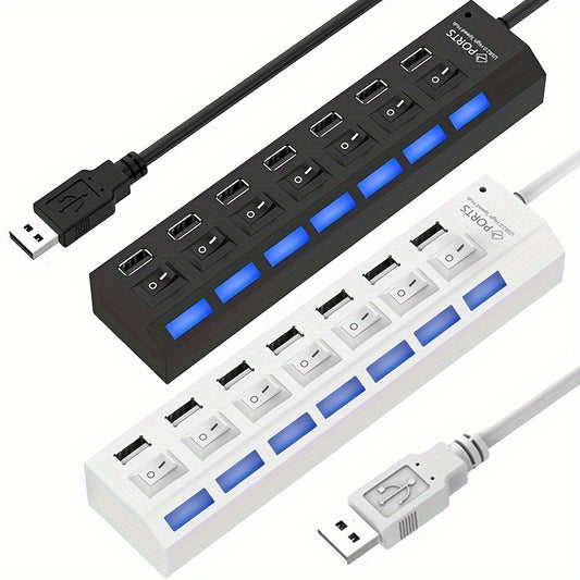 1pc 4-port/7-port USB Connector
