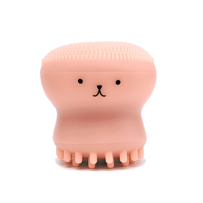 Exfoliating Facial Cleaning Scrubber Brush, Octopus Shape Silicone Miniature Face Deep Clean Tool, Face Massage Scrub Brush, Manual Face Washing, Fit For Daily Skin Care