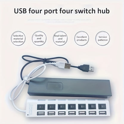 1pc 4-port/7-port USB Connector