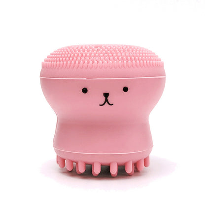 Exfoliating Facial Cleaning Scrubber Brush, Octopus Shape Silicone Miniature Face Deep Clean Tool, Face Massage Scrub Brush, Manual Face Washing, Fit For Daily Skin Care