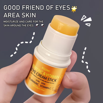 Turmeric Vitamin C Eye Cream Stick, Infused with The Essence of Turmeric And Vitamin C, Revitalizes The Skin Around The Eyes, Making Them Appear Brighter And More Vibrant, Radiating Youthful Energy.