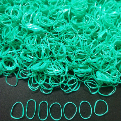 1000pcs Mini Clear Elastic Hair Rubber Bands - Soft, Gentle, and Durable Hair Ties for Women - Cute, Solid Color, Daily Headband Accessories