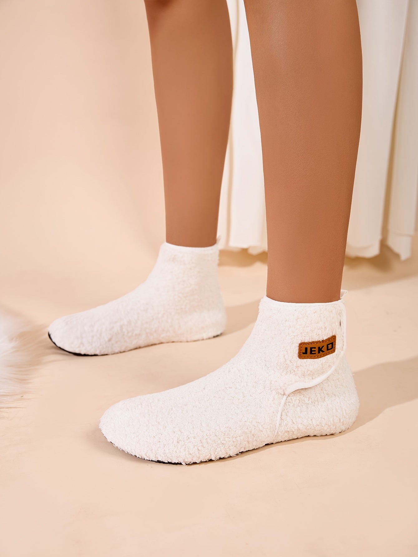 Women's Winter Warm Slip-On Slippers with Closure - Soft Fabric Indoor/Outdoor House Shoes, Non-Slip Rubber Sole & Plush Lining for Cozy Comfort, Light Blue, Indoor Slippers, Home Comfort, Simple Style, Comfortable Fit, Home