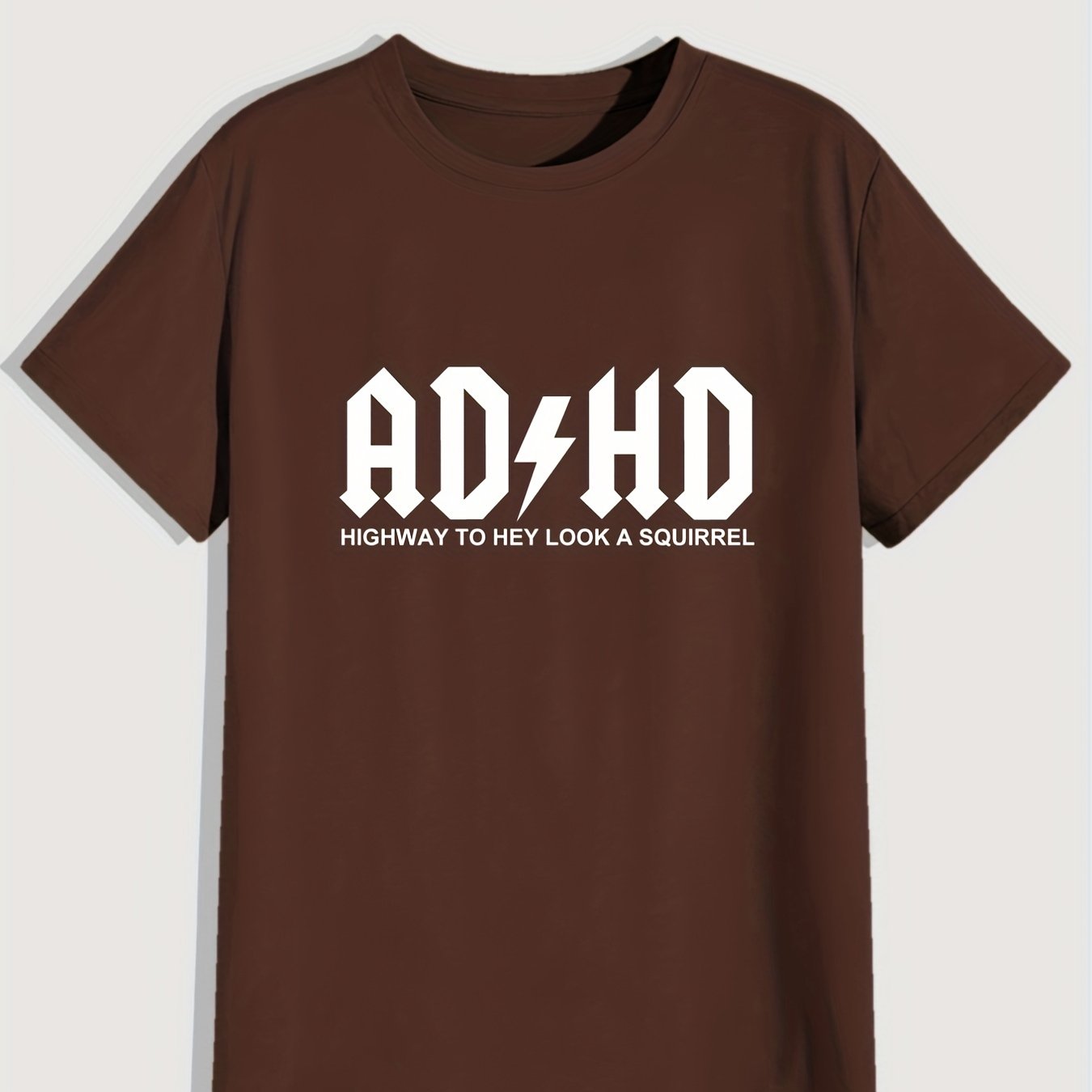 Mens ADHD Graphic Tee - Comfortable & Fashionable Casual Tee with Slight Stretch - Breathable Summer Wear for Trendsetters
