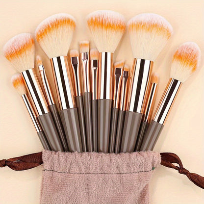 13pcs Makeup Brushes Soft Fluffy Professional Foundation Blush Powder Eyeshadow Kabuki Blending Makeup Brush Beauty Tools Valentine's Day Birthday Gift for Girlfriend
