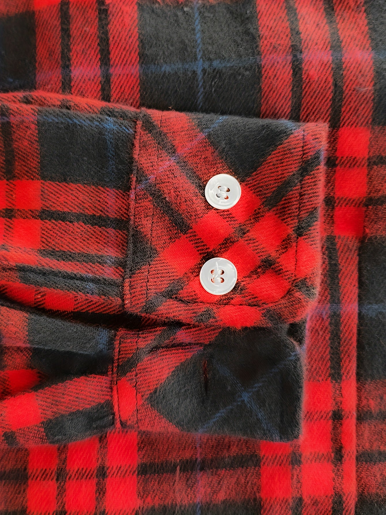 Women's Sexy Retro Slim Fit Long Sleeve Shirt - Blue & Orange Plaid Button-Up with Chest Pockets, Classic Collar, Machine Washable for Spring/Fall/Summer Casual & Office Wear, Seasonal Fashion Top | Durable Fabric Blouse