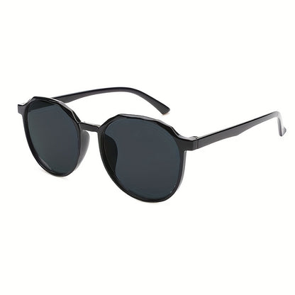 Black Round Frame Classic Casual Sunshade Eyewear