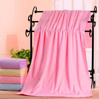 Ultra-Soft Plush Polyester Pet Bath Towel and Blanket - Highly Absorbent Quick-Dry Dog Bath Towel for Grooming, Drying, Sleeping - Durable Pet Towels for Dogs and Cats - 70.0cm x 140.0cm