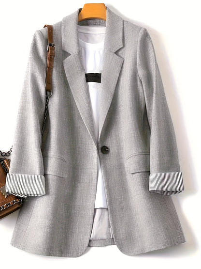 Internet Celebrity Women's Loose-Fit Casual Jacket for Spring and Autumn, Small Suit Top