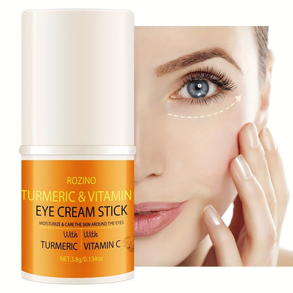 Turmeric Vitamin C Eye Cream Stick, Infused with The Essence of Turmeric And Vitamin C, Revitalizes The Skin Around The Eyes, Making Them Appear Brighter And More Vibrant, Radiating Youthful Energy.