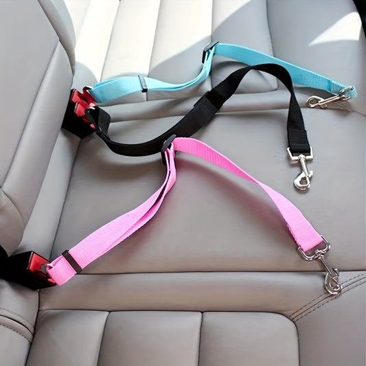 Retractable Pet Safety Seat Belt - 1pc Dog & Cat Car Travel