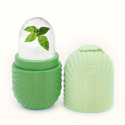 Ice Face Roller, Ice Roller for Face & Eye Puffiness Relief, Facial Massager Contour And Enhance Skin Care & Glow, Ice Facial Roller Mold Cube, Reusable & Leakproof, Facial Massage, Skin Care