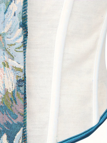 Lace Up Off Shoulder Non-Stretch Shaping Top, Women's Tight Bone Corset Top, Women's Activewear