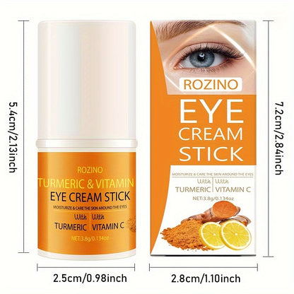 Turmeric Vitamin C Eye Cream Stick, Infused with The Essence of Turmeric And Vitamin C, Revitalizes The Skin Around The Eyes, Making Them Appear Brighter And More Vibrant, Radiating Youthful Energy.