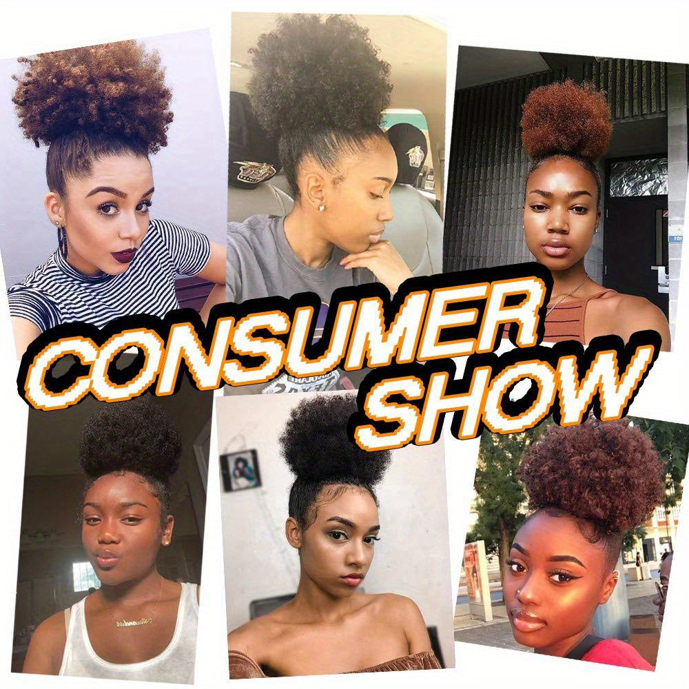 Long Curly Drawstring Ponytail For Women, 55.88cm Black Curly Ponytail Hair Extension, Synthetic Clips In Drawstring Ponytail For Daily Use (Natural Black)