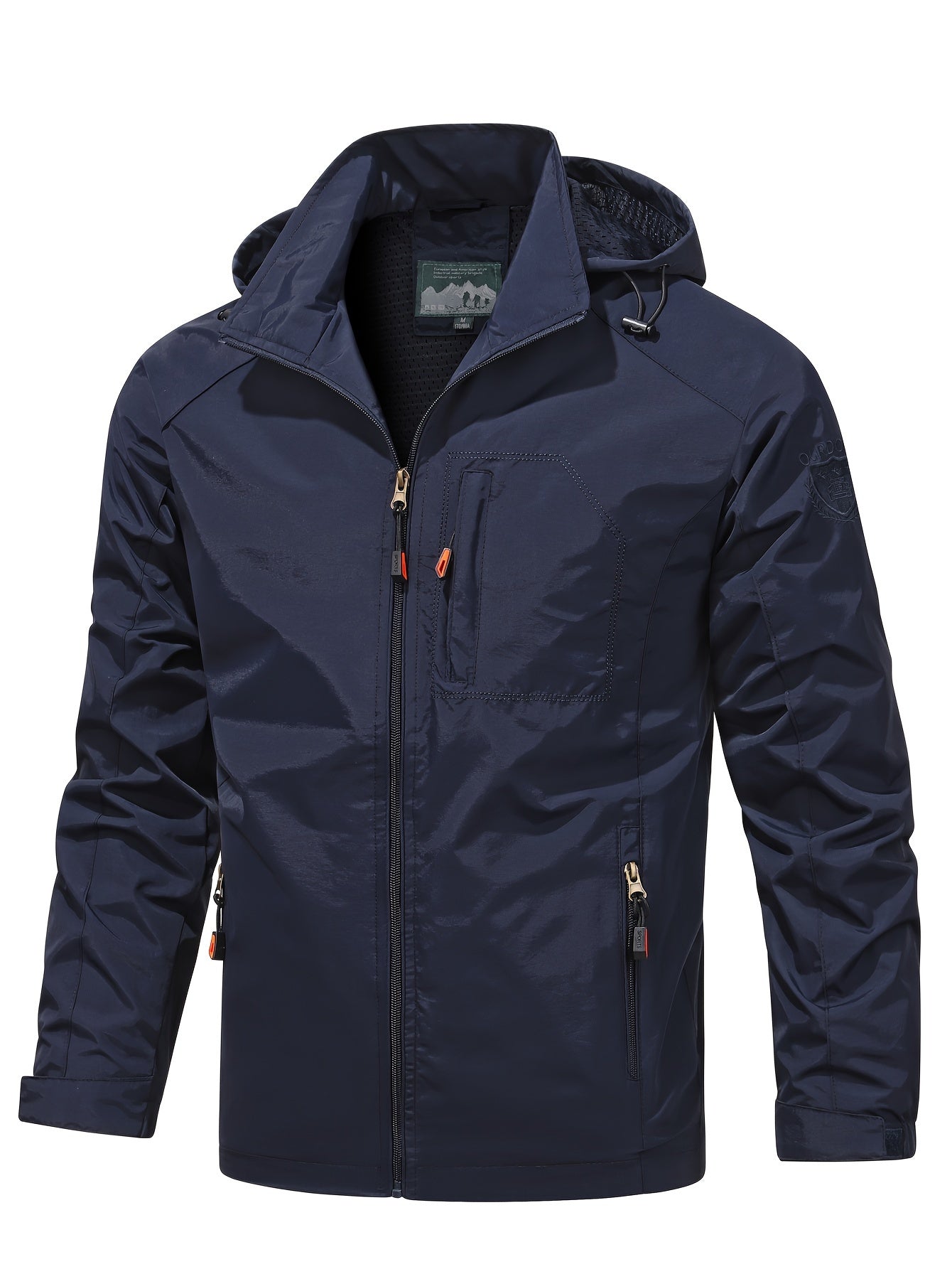 Men's Lightweight Jacket Packable Windbreaker Running Jacket Coat Stand Collar Windbreaker Bomber Jacket