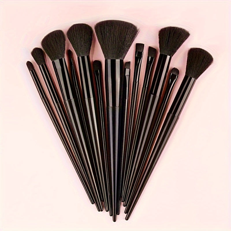 13 Pcs Soft Makeup Brush, For Foundation Blending, Eye Shadow Application, Kabuki Blending Beauty Tools