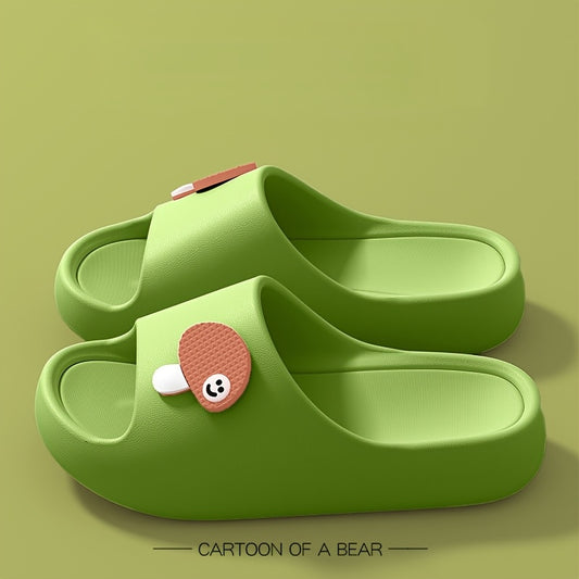 [Summer Slippers] Soft Summer Women's Cartoon Decorative Pillows, Non-Slip Slippers, Casual Shower Sandals