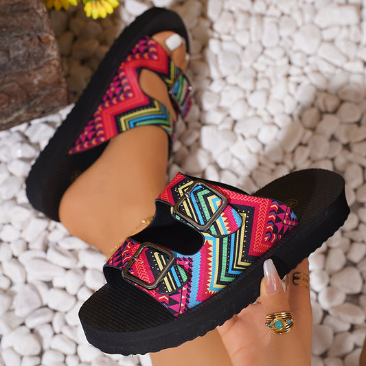 Women's Summer Flat Bottom Slippers Thick Sole Slippers for Women Outdoor