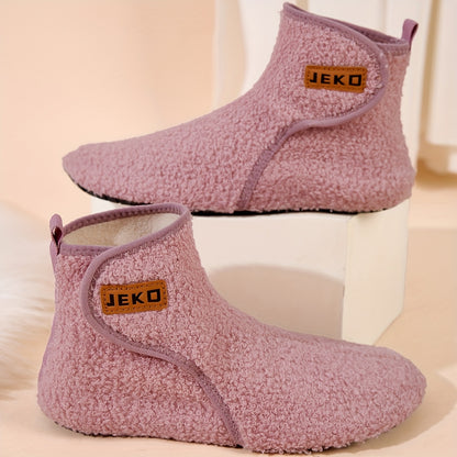 Women's Winter Warm Slip-On Slippers with Closure - Soft Fabric Indoor/Outdoor House Shoes, Non-Slip Rubber Sole & Plush Lining for Cozy Comfort, Light Blue, Indoor Slippers, Home Comfort, Simple Style, Comfortable Fit, Home