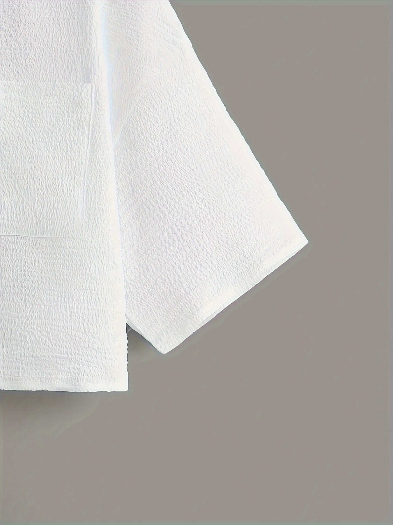 Button Front Crop Blouse, Casual Short Sleeve Blouse For Spring & Summer, Women's Clothing