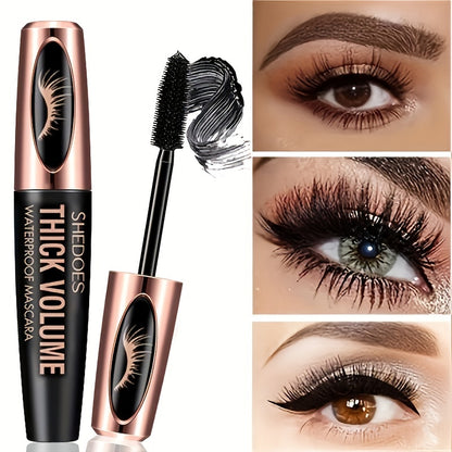 Thick & Voluminous 8D Fiber Lash Mascara - Waterproof, Curling & Lengthening Black Eyelash Extension Makeup Tool, Perfect Gift for Women