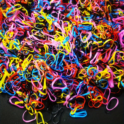 1000pcs Mini Clear Elastic Hair Rubber Bands - Soft, Gentle, and Durable Hair Ties for Women - Cute, Solid Color, Daily Headband Accessories