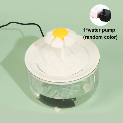 Whisper-Quiet Pet Fountain - Fountains with Automatic Recirculating System, USB Powered, 5V Low Voltage Operation, Food Grade PP Material, No Batteries Required for Cats and Dogs