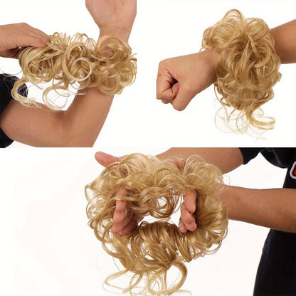 Easy-Attach Curly Bun Scrunchie