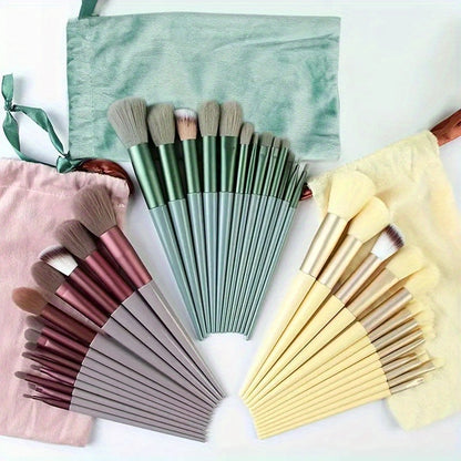 13PCS Soft Fluffy Makeup Brushes Set For Cosmetics Foundation Blush Powder Eyeshadow Kabuki Blending Makeup Brush Beauty Tool