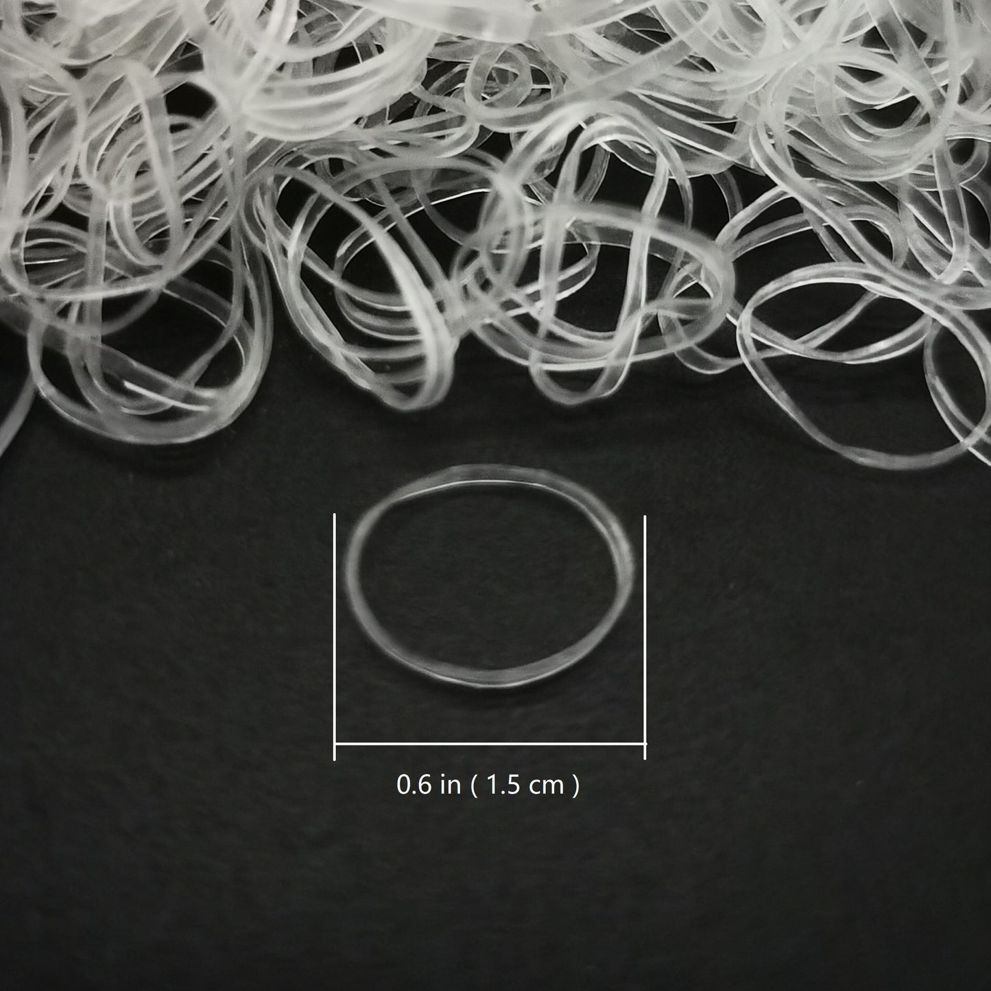 1000pcs Mini Clear Elastic Hair Rubber Bands - Soft, Gentle, and Durable Hair Ties for Women - Cute, Solid Color, Daily Headband Accessories
