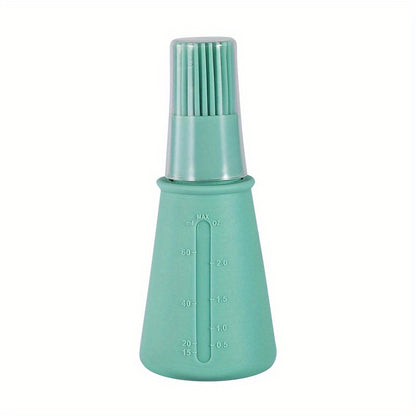 1pc Multi-Use Silicone Oil Brush and Dispenser - Easy-to-Clean, Leakproof, for Grilling, Baking & BBQ