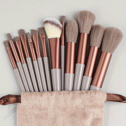13pcs Makeup Brushes Soft Fluffy Professional Foundation Blush Powder Eyeshadow Kabuki Blending Makeup Brush Beauty Tools Valentine's Day Birthday Gift for Girlfriend