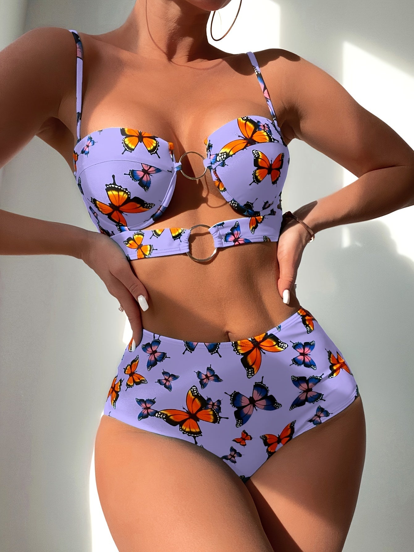 [Sexy|Floral] Sexy European Style Floral Print | New Split-Style Print Swimsuit for Women | Bathing Suits Bikini