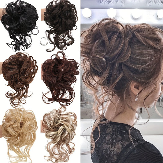 Easy-Attach Curly Bun Scrunchie