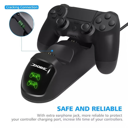 Controller Charger For PS4, Charging Dock Dual Controller Charger Game Accessories For PS4 Controller