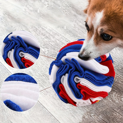Interactive Snuffle Ball for Dogs, Small Breed Recommended, Durable Fabric, Non-Battery Operated, Pet Play Toy for Foraging and Sniffing