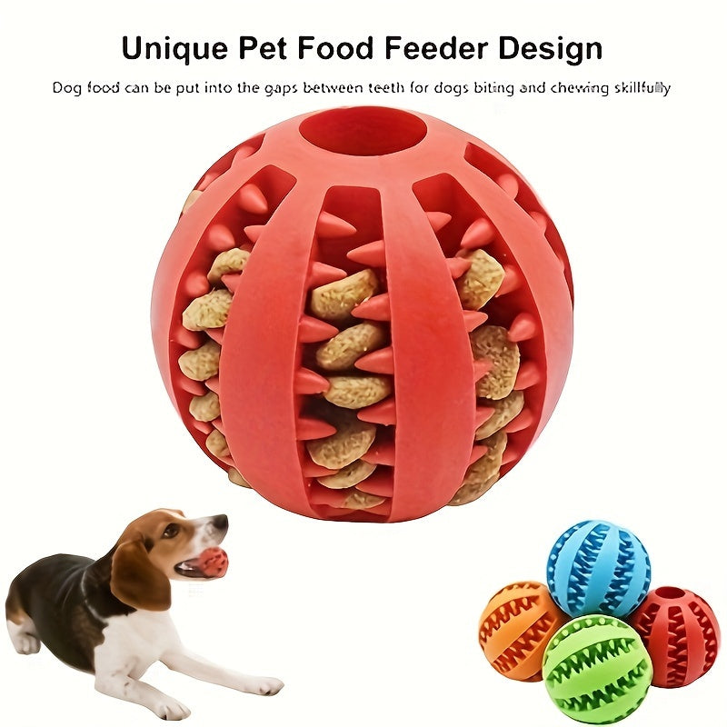 [1PC Interactive Dog Ball Toy] 1PC Dog Ball Toys Small Dogs Interactive Elastici