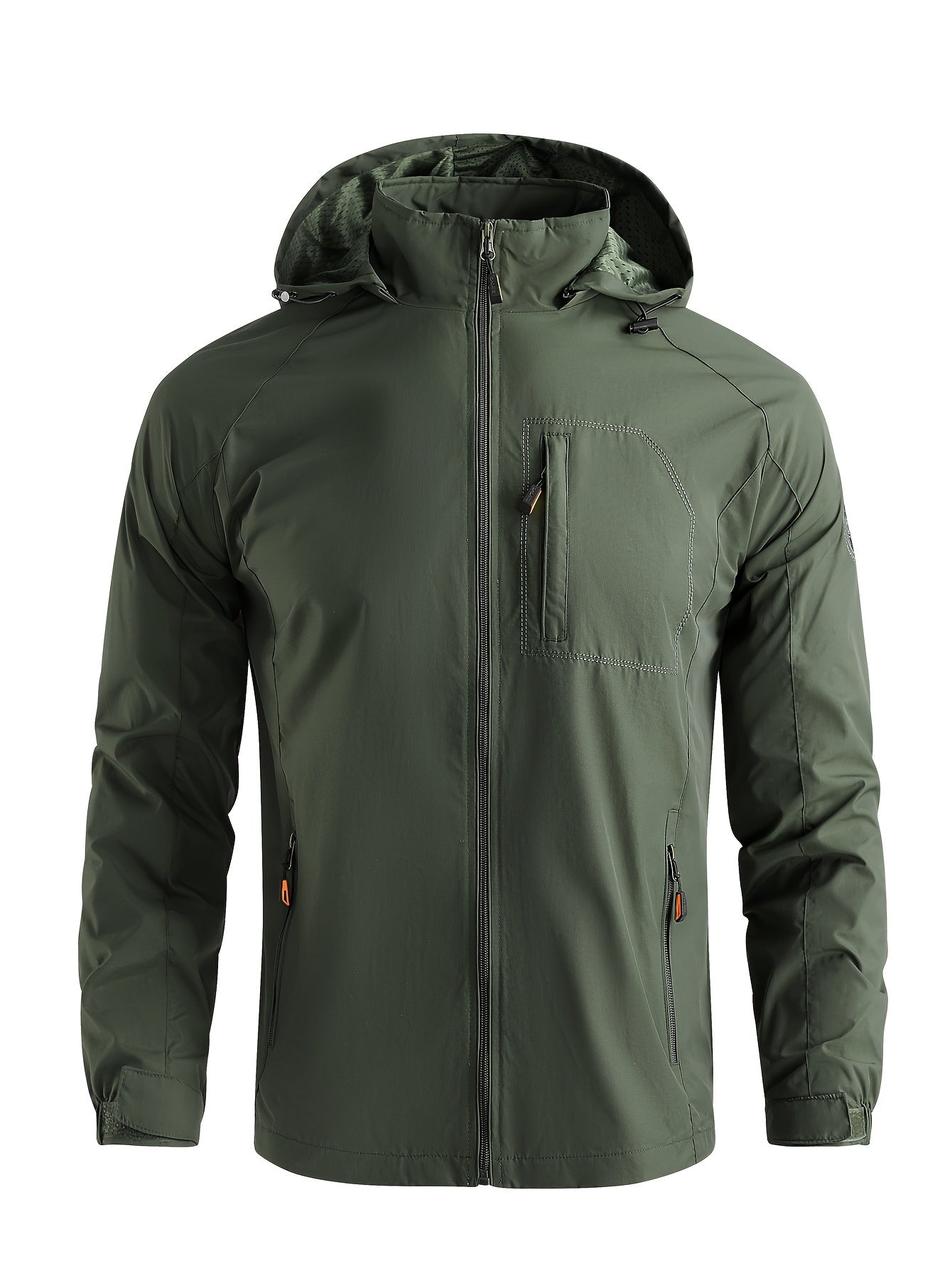 Men's Lightweight Jacket Packable Windbreaker Running Jacket Coat Stand Collar Windbreaker Bomber Jacket