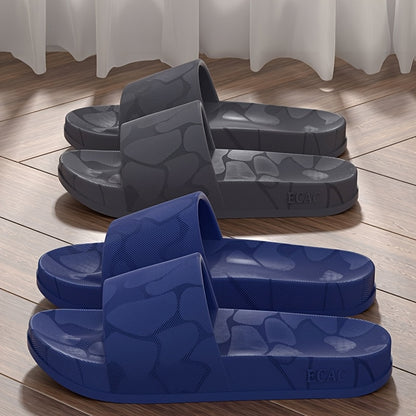 ECAC Women'S EVA Slide Sandals - Thick Cushioned Indoor/Outdoor Slippers with Geometric Pattern, Lightweight & Comfortable for Bathroom, Hiking, and Casual Wear, Hiking Footwear | Stylish Slipons | EVA Upper Material, Slipper