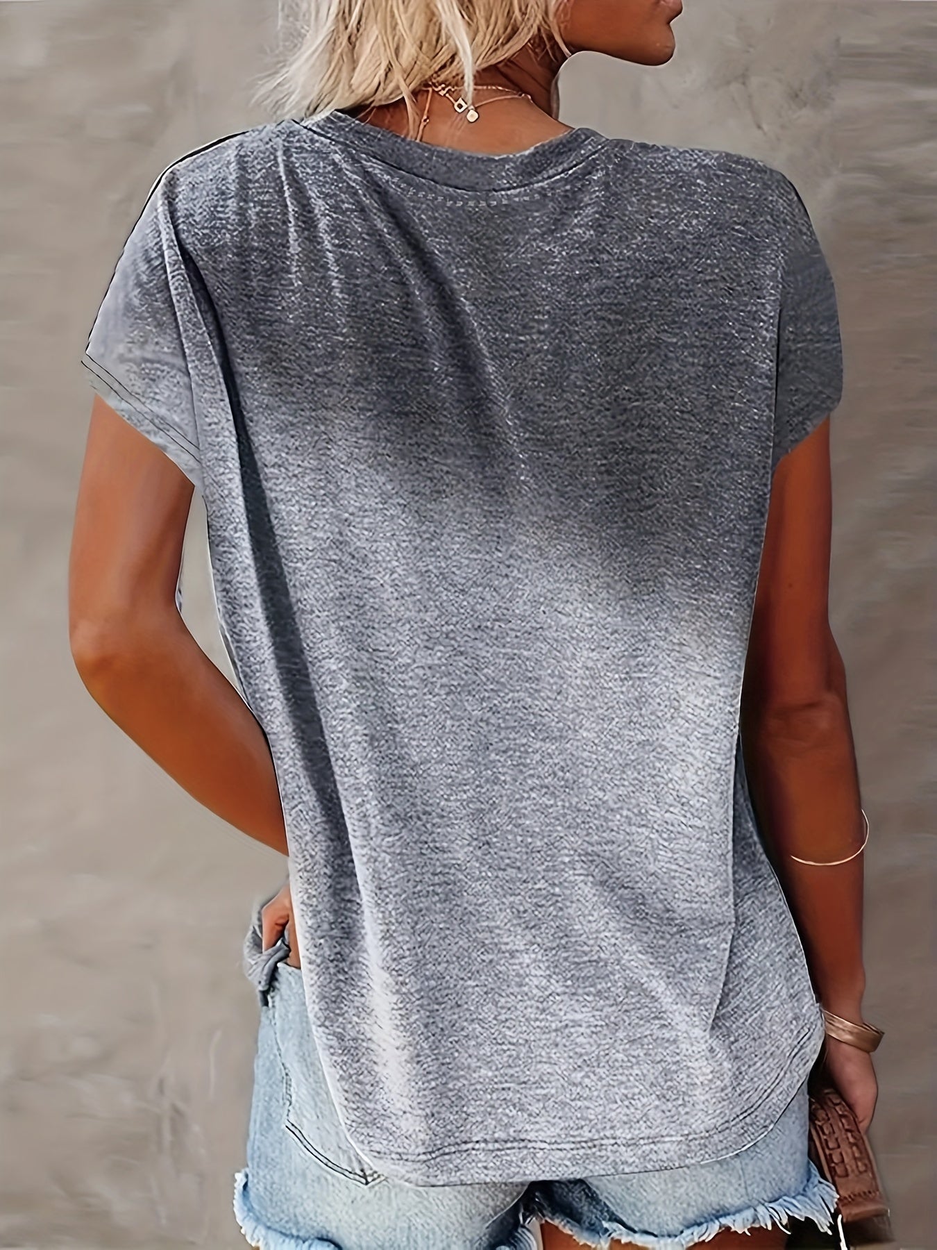 graphic print t-shirt, short sleeve crew neck casual top for summer & spring, Women's clothing, Half Sleeve T Shirts for Women, Summer for Women T Shirt, Womens Tshirts, T Shirt, Spring Fashion, Relaxed Fit, Trendy Tshirt, Br